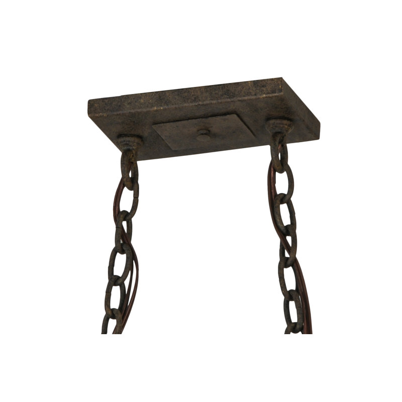 Antiquity Hand-Forged Iron 10-Light Oval Chandelier