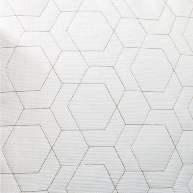 Laranae Cream Geometric 18" Square Throw Pillow