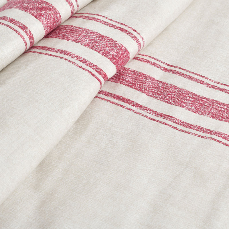 Red and White Cotton Reversible Toddler Throw Blanket
