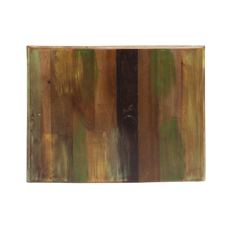 Arya Rustic Brown Recycled Wood Accent Chest with Dovetail Drawers