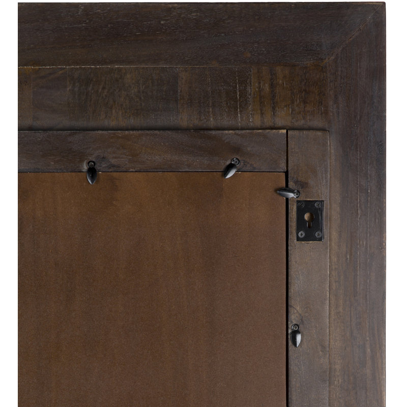 Natural Wood Full Length Rectangular Mirror