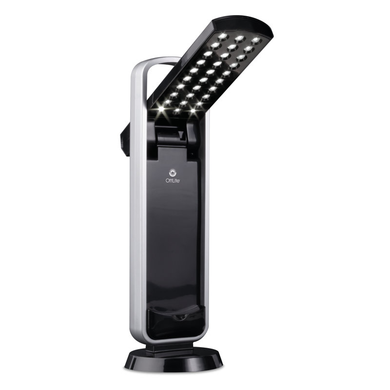 Black Cordless Adjustable LED Task Lamp, 10.125" Height