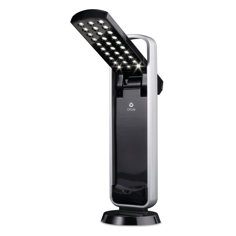 Black Cordless Adjustable LED Task Lamp, 10.125" Height