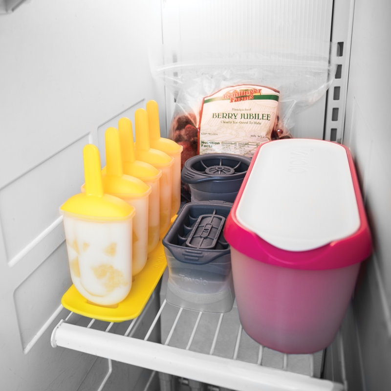 Yellow Classic Popsicle Mold Set with Drip Guards