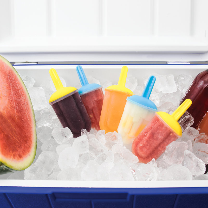 Yellow Classic Popsicle Mold Set with Drip Guards