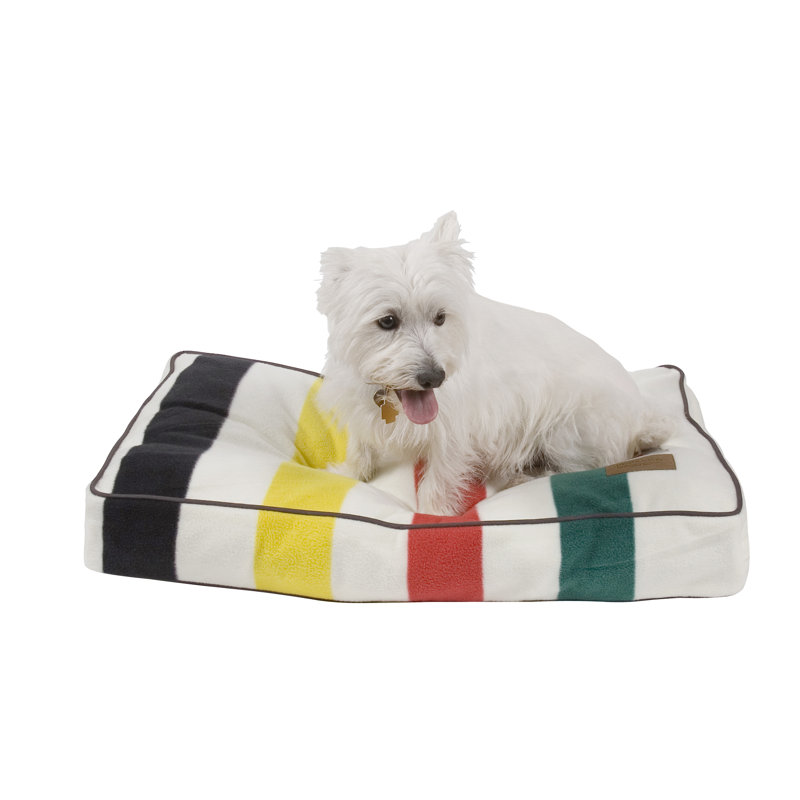 Small Orthopedic Outdoor Elevated Pet Bed with Stripes