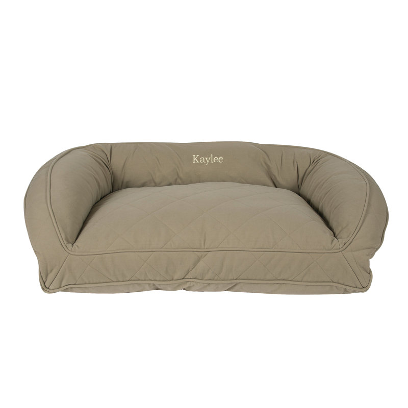 Medium Chocolate Orthopedic Quilted Microfiber Pet Bed