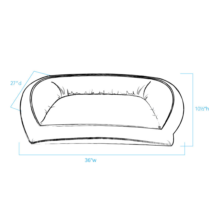 Medium Chocolate Orthopedic Quilted Microfiber Pet Bed