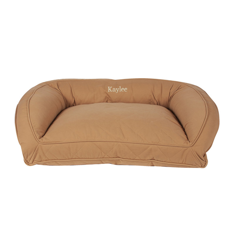 Medium Chocolate Orthopedic Quilted Microfiber Pet Bed