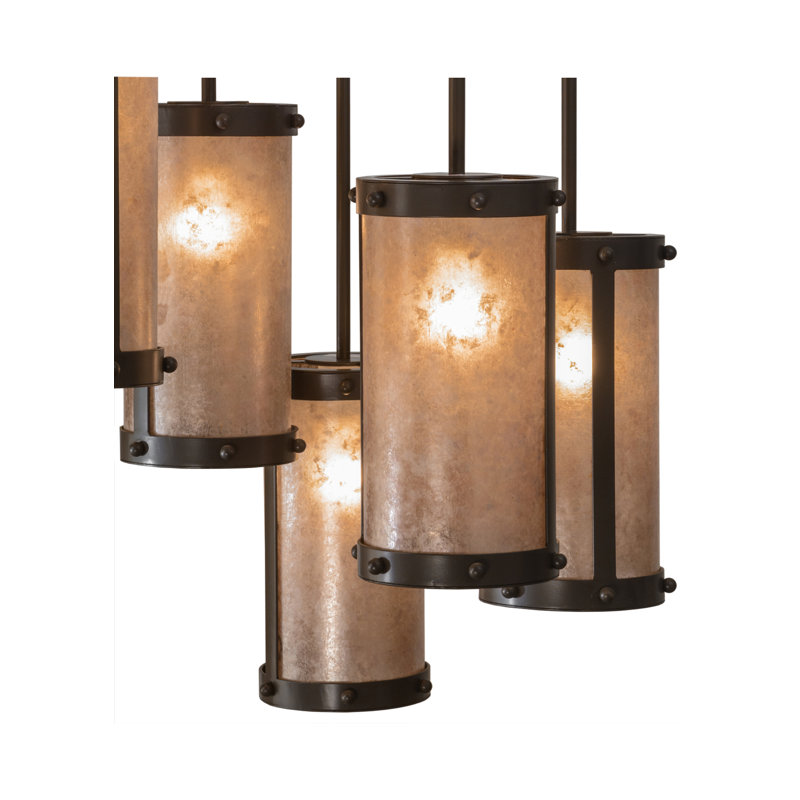 Timeless Bronze 80" Cascading 9-Light Chandelier