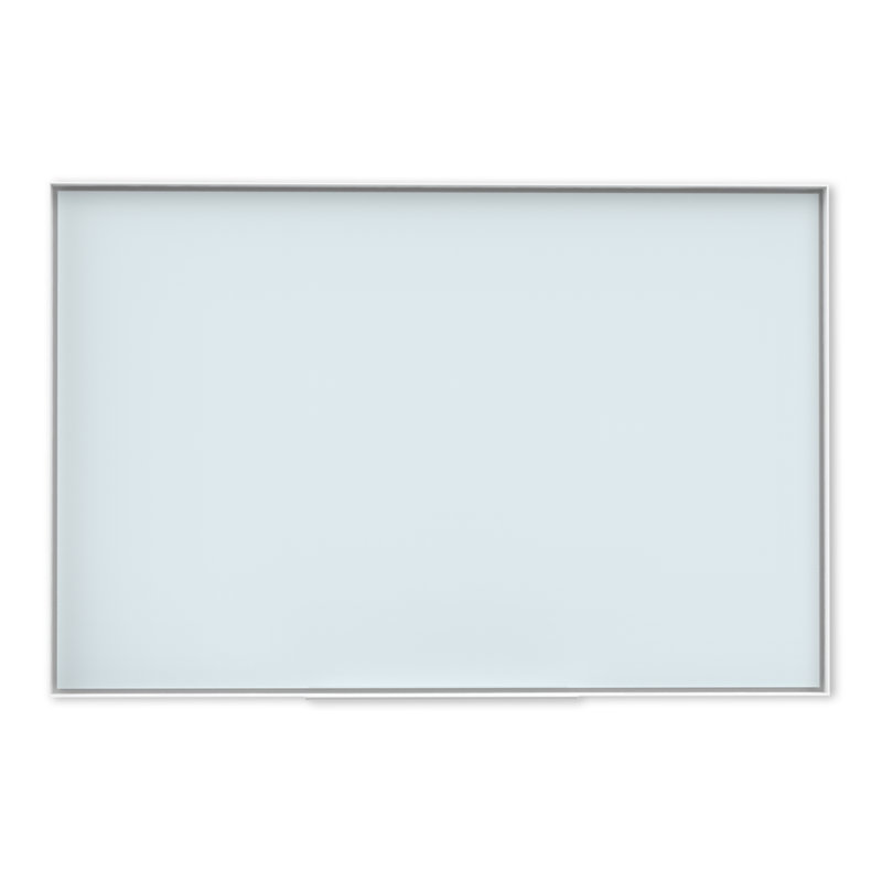 Frosted Elegance 36"x24" White Tempered Glass Dry-Erase Board