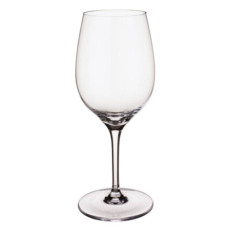 Elegant Clear Crystal White Wine Glass Set of Four