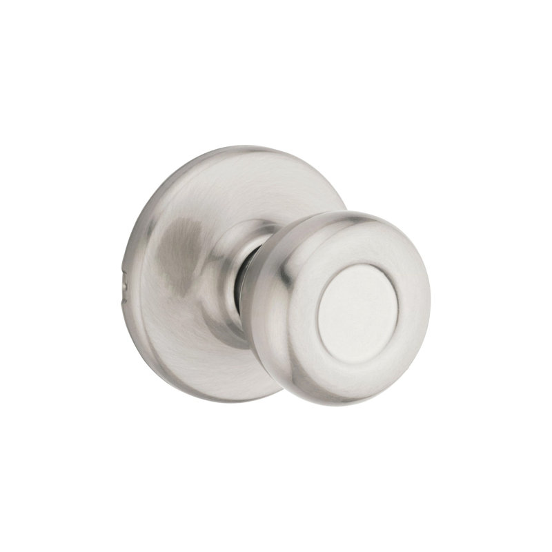 Satin Nickel Flat Ball Passage Door Knob for Interior Use