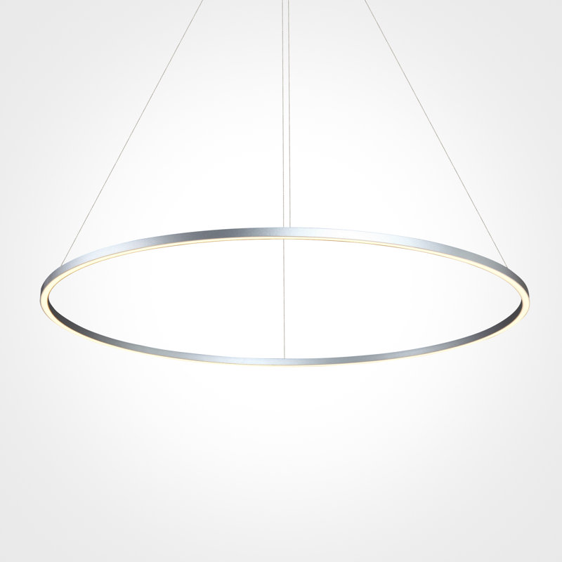 Tania 72" 109W LED Black Circular Chandelier