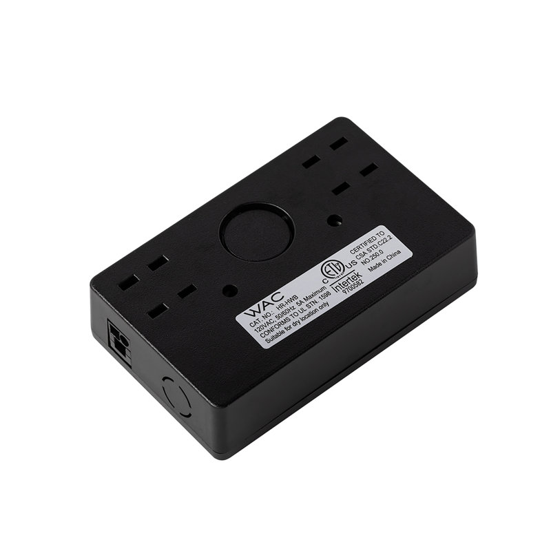 Black Line Voltage Puck Light Hardwire Box