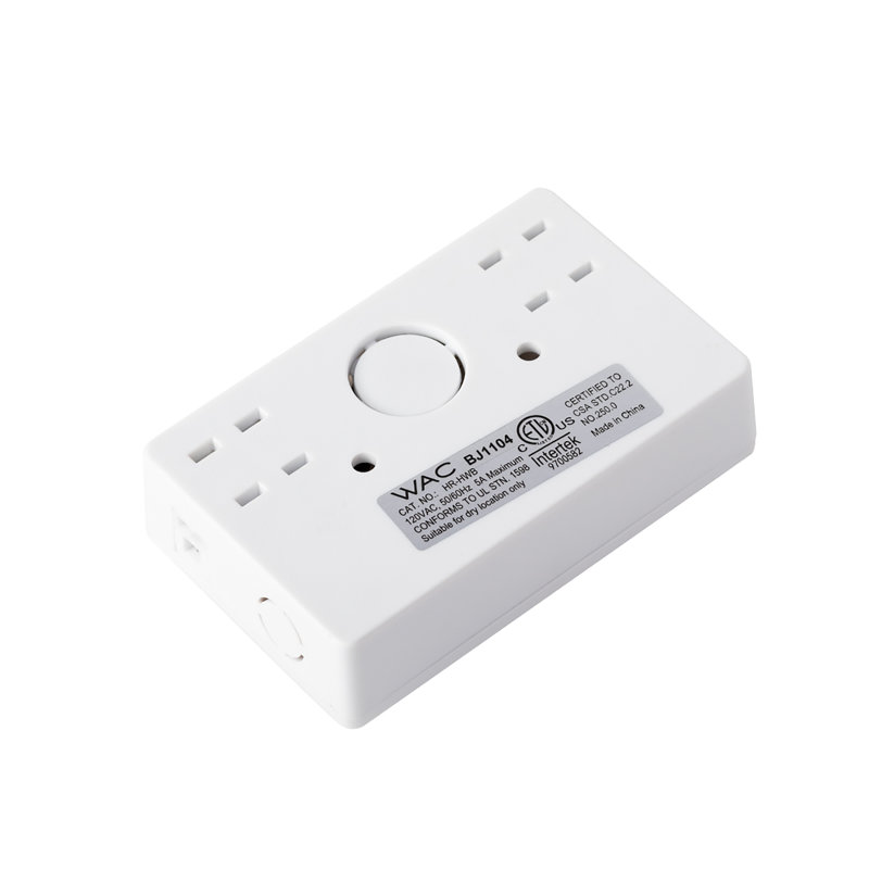 White Hardwired Box with On/Off Switch for Puck Light