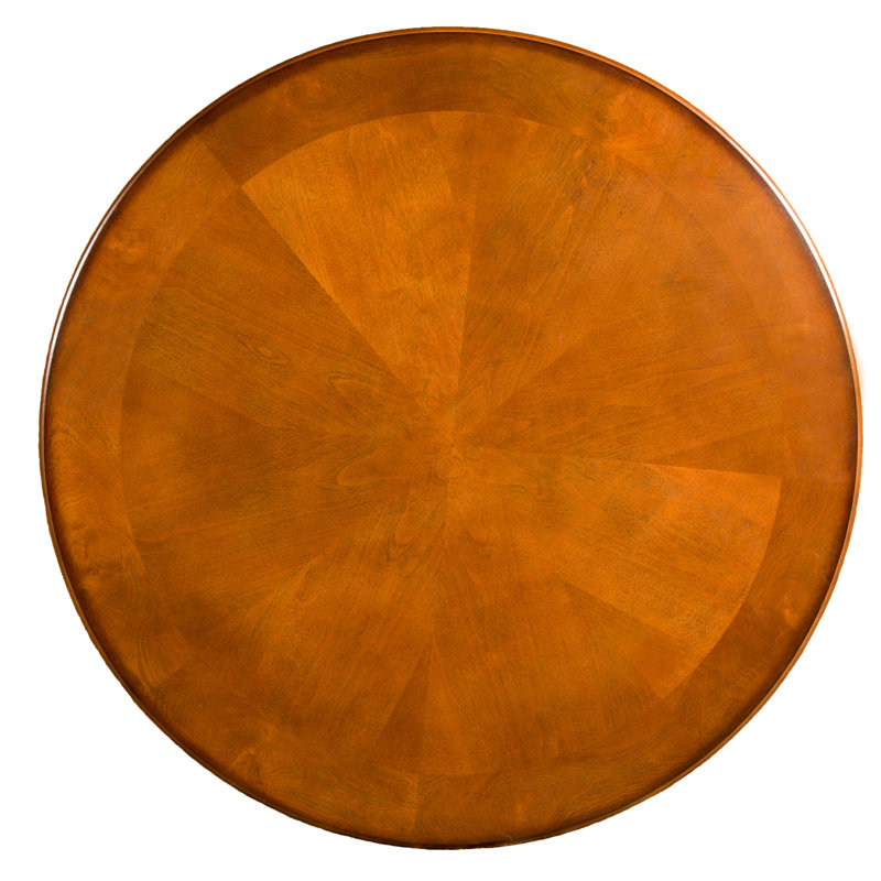 Hamilton 36" Round Cherry & Pewter Metal Pub Table
