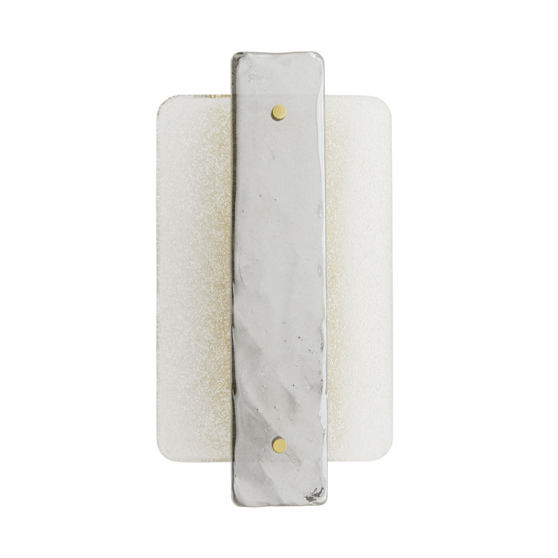 Bronze and Glass 15" Direct Wired Sconce