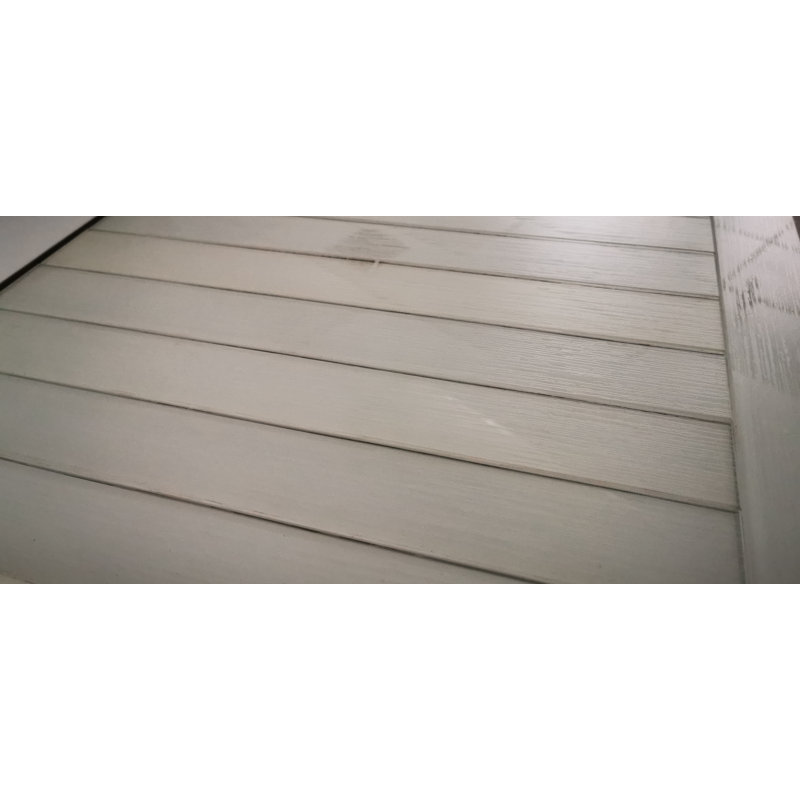 16'' x 2'' White Glass Bullnose Tile Trim