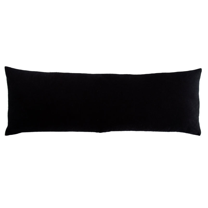 Dodson Embroidered Cotton Lumbar Pillow Cover, 14" x 40"