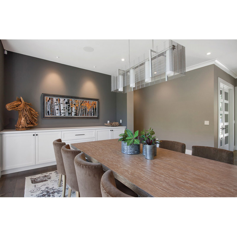 Urban Mesh Chic 4-Light Metallic Beige Silver Kitchen Island Pendant