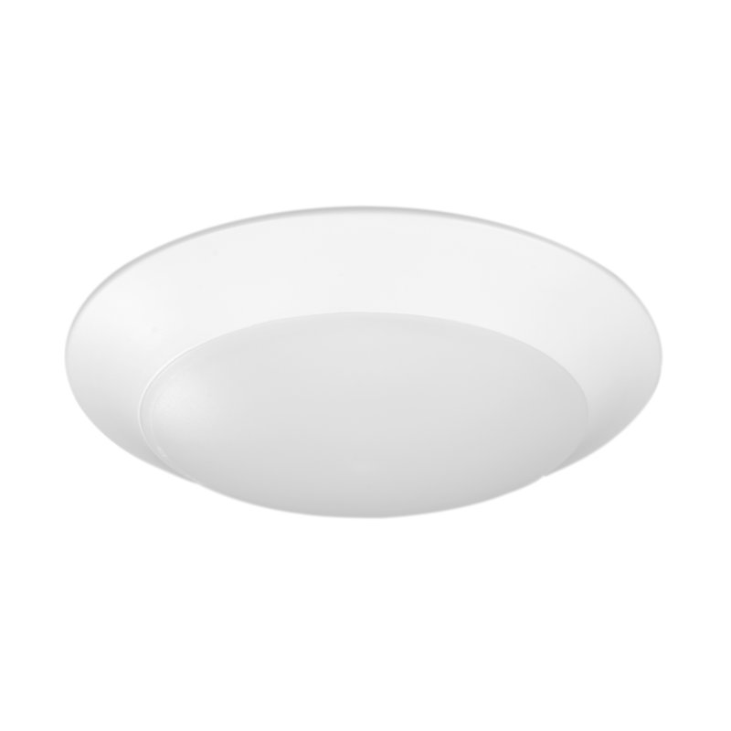 Dsk(v2) Matte White 9" LED Flush Mount for Indoor/Outdoor