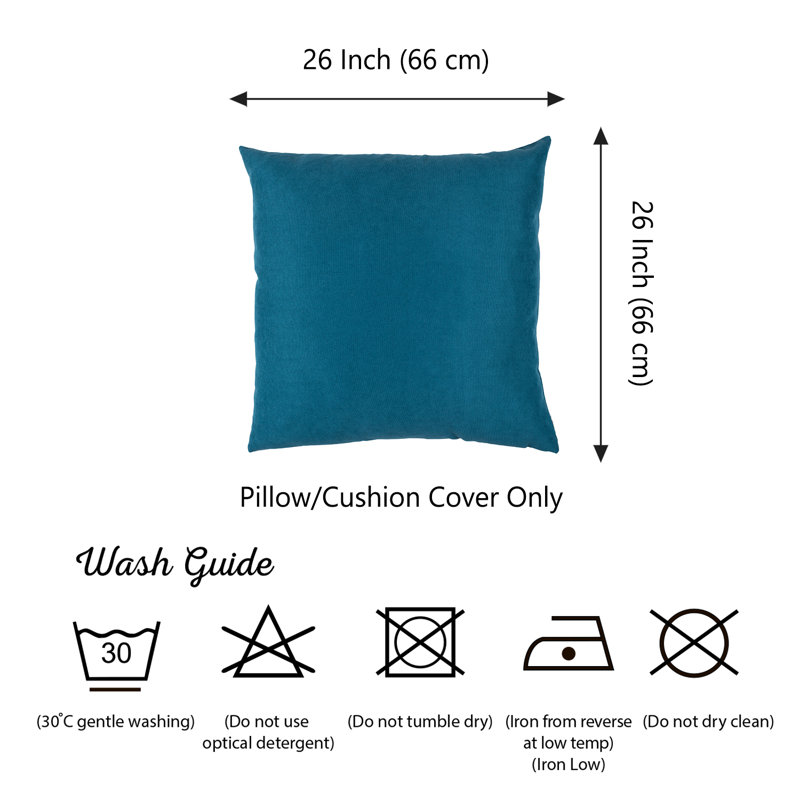 Tahitian Tide 26" x 26" Polyester Euro Pillow Covers, Set of 2