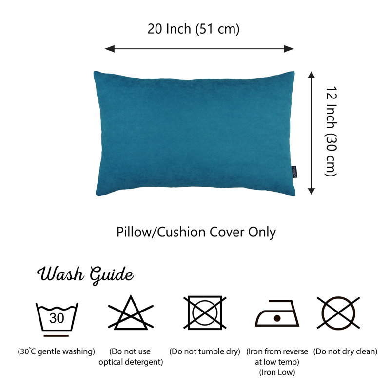 Tahitian Tide Blue Polyester Lumbar Pillow Covers Set