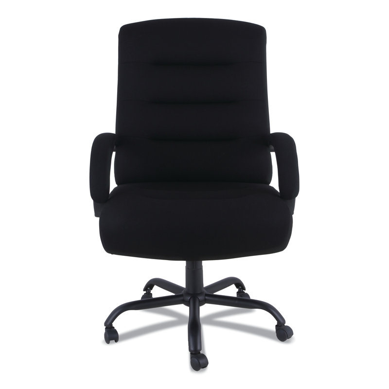 Black Kesson Series Big & Tall Swivel Task Chair with Aluminum Accents