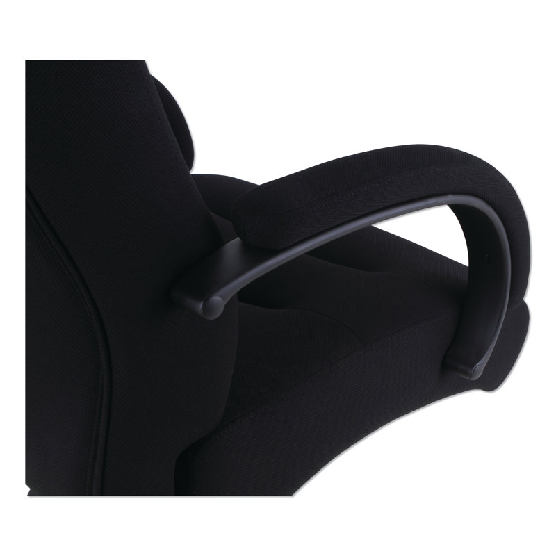 Black Kesson Series Big & Tall Swivel Task Chair with Aluminum Accents