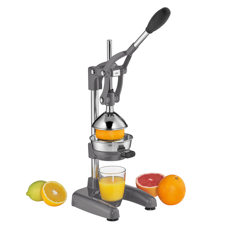 Cool Gray Stainless Steel Professional Citrus Juicer