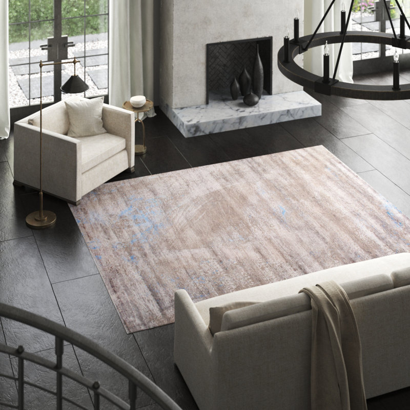 Cosmo Contemporary Hand-Knotted Silk & Wool 9' x 12' Area Rug