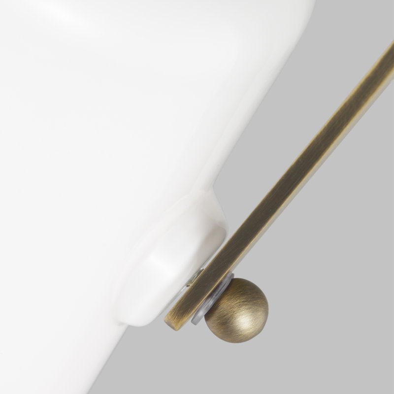 Mini Hazel Time Worn Brass Glass Pendant Light
