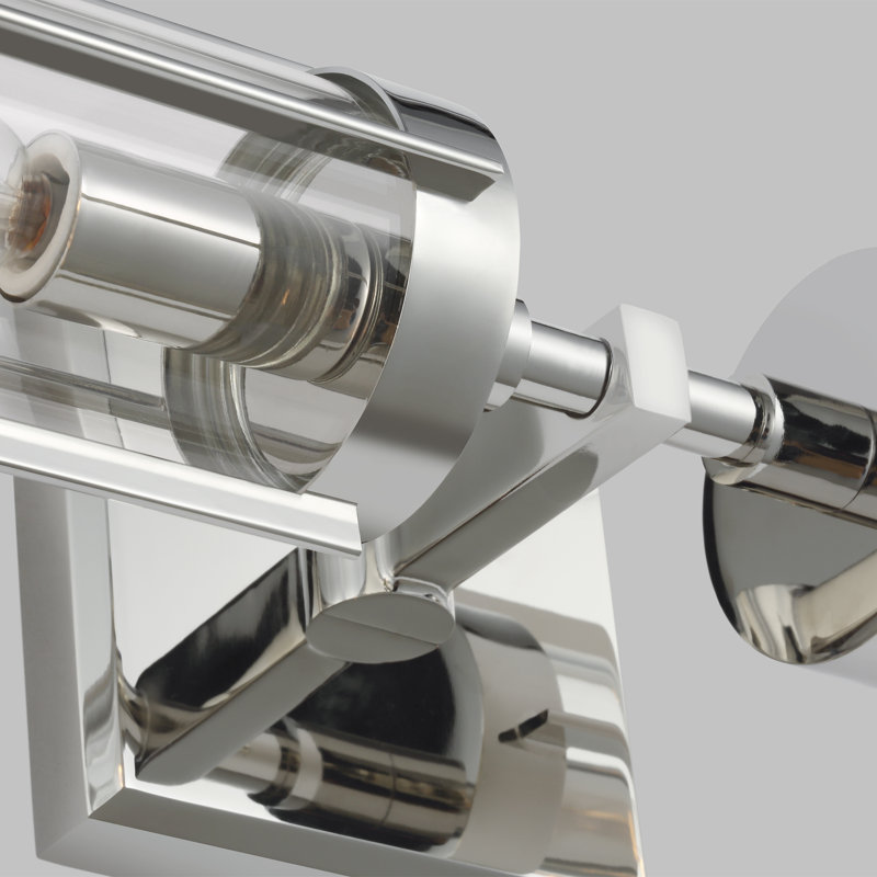 Flynn 20" Polished Nickel Dimmable Outdoor Flush Sconce