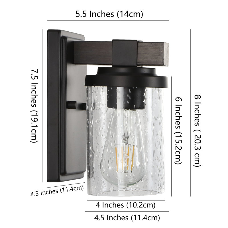 Bungalow Oil-Rubbed Bronze Cylinder LED Vanity Light