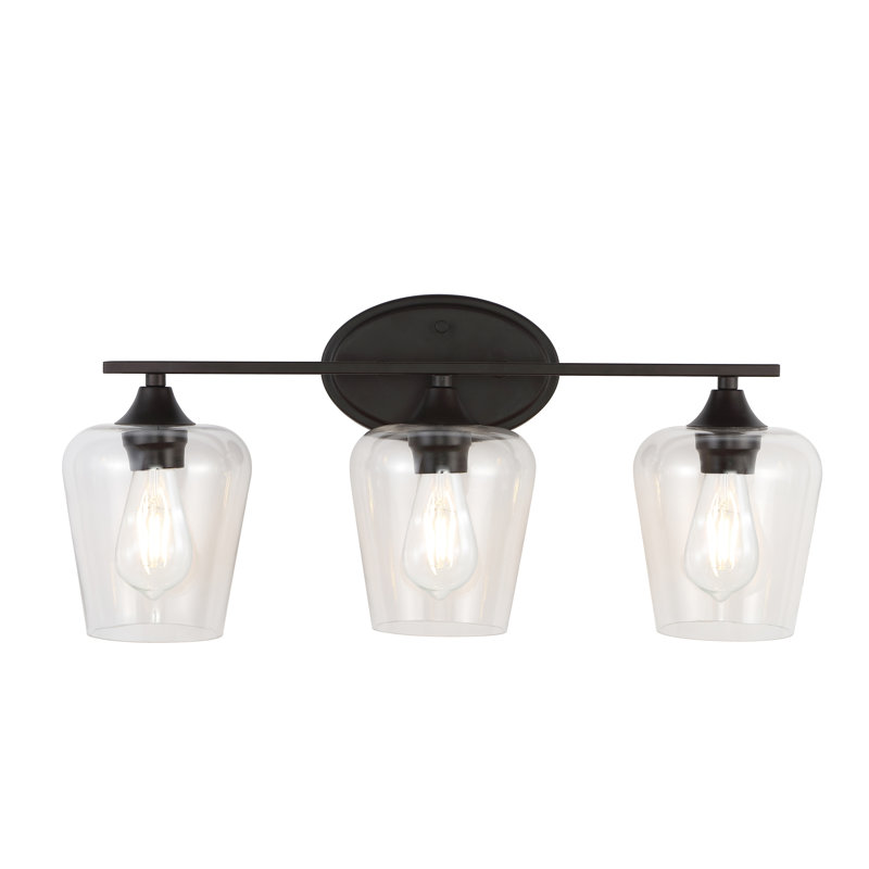 Jayne Rustic French Country 23" Oil-Rubbed Bronze 3-Light LED Vanity Light