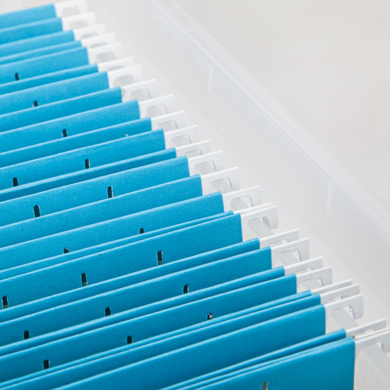 Clear 32 Quart Weathertight Plastic File Storage Box Set