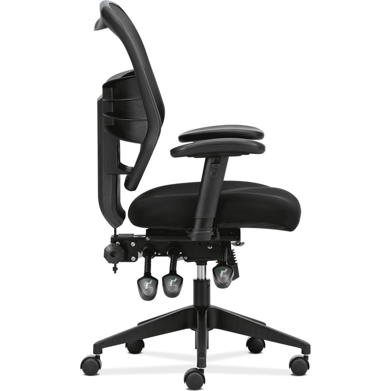 ErgoFlex 360° Black Mesh Adjustable High-Back Task Chair