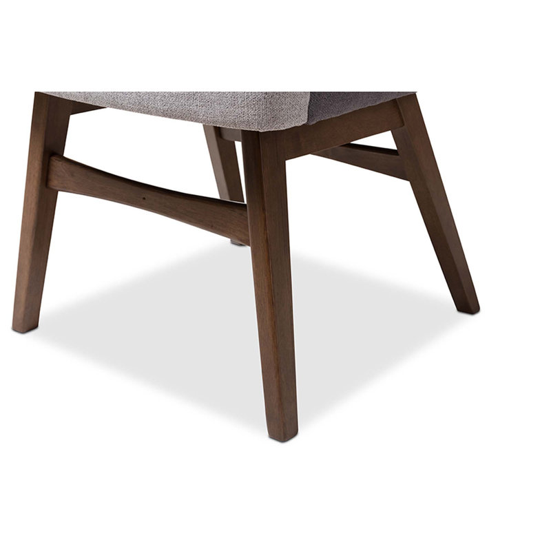 Monte 5-Piece Contemporary Grey/Walnut Round Dining Set