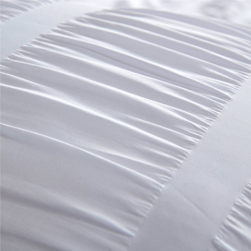 White King Microfiber Seersucker Duvet Set