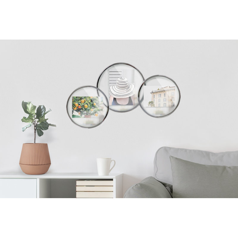 Matte Brass 4x6 Floating Tabletop and Wall Picture Frame