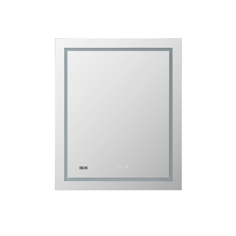 Elegance 36'' Silver Rectangular LED Bathroom Vanity Mirror