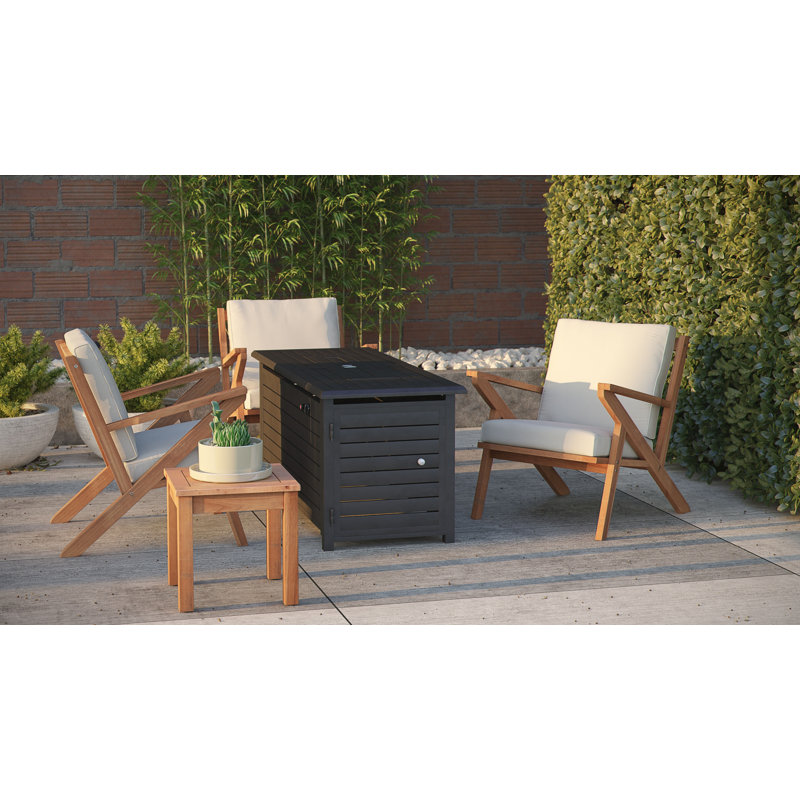 Oslo Midcentury-Modern Scandinavian Cream Cushioned Wooden Chair