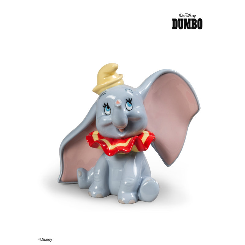 Glossy Porcelain Dumbo Figurine by Eva Maria Cuerva
