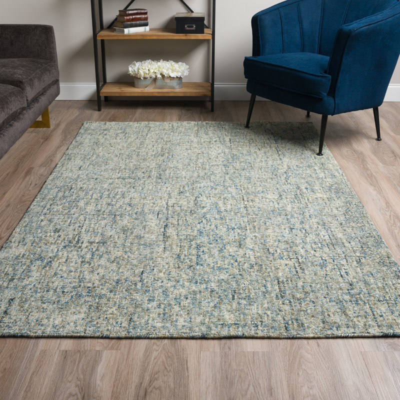 Indigo Elegance 5' x 7'6" Hand-Tufted Wool Area Rug