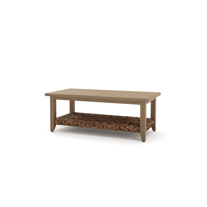 Cayman Resort-Grade Aluminum Faux Wood Coffee Table