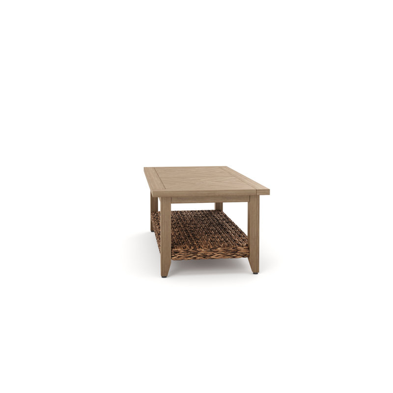 Cayman Resort-Grade Aluminum Faux Wood Coffee Table