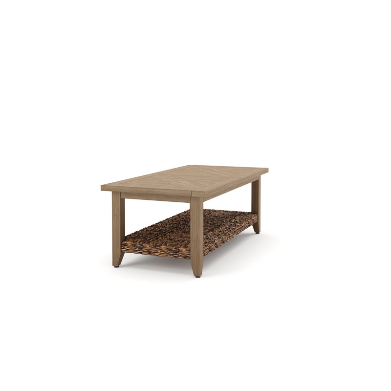 Cayman Resort-Grade Aluminum Faux Wood Coffee Table