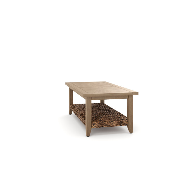 Cayman Resort-Grade Aluminum Faux Wood Coffee Table