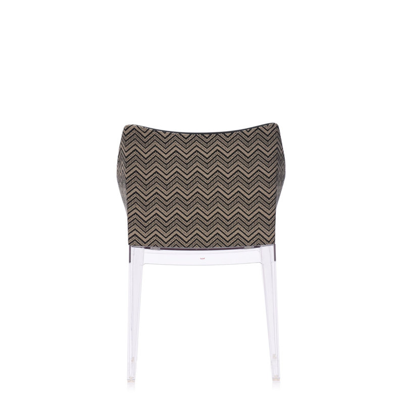 Beige Faux Leather and Transparent Armchair by Philippe Starck